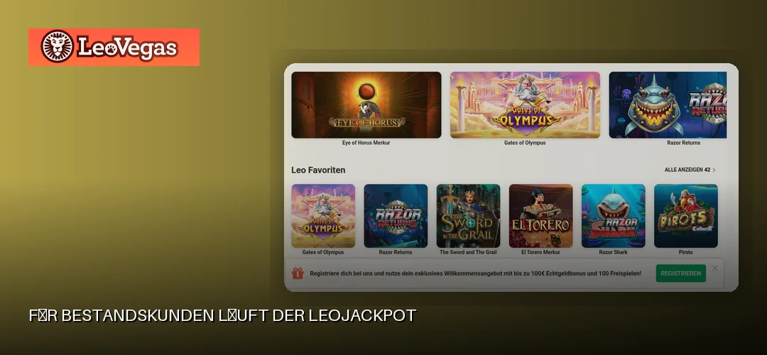 LeoVegas promotional banner