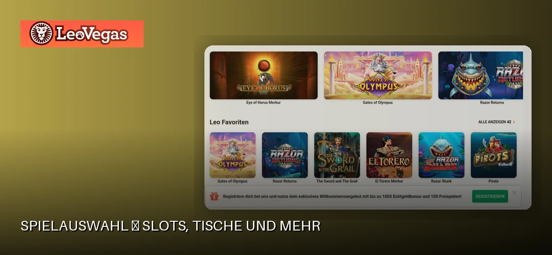 LeoVegas promotional banner